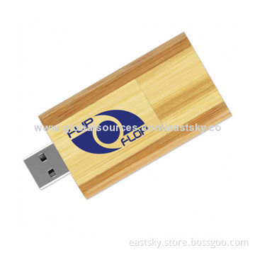 Twist Wood Thumb Drive, Swivel Style, with 100% Genuine Capacity for Promotions